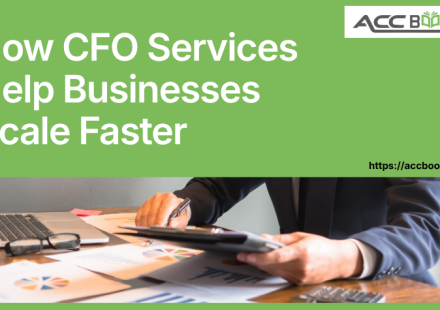 A confident CFO in a sharp business suit standing on a concrete observation deck, pointing toward a futuristic city skyline with towering skyscrapers and a glowing upward-trending financial graph superimposed in the sky. The visual conveys strategic financial leadership and growth, illustrating how expert CFO services help Businesses Scale to new heights with data-driven decisions and financial clarity.