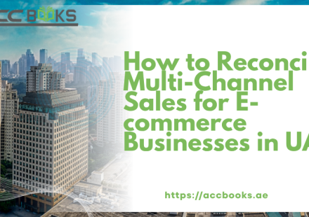 Step-by-step guide for multi-channel sales reconciliation in UAE e-commerce, showing connected platforms (Amazon, Shopify, Noon) and a unified dashboard.