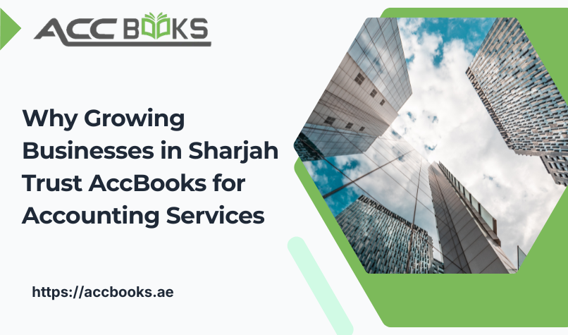 Growing businesses in Sharjah firms using AccBooks for reliable accounting services and financial management.