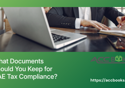 Essential documents checklist for UAE tax compliance, including VAT invoices, financial records, and customs declarations for businesses.