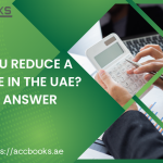 UAE business owner holding a penalty notice with a worried expression, exploring options to reduce a VAT Fine through FTA channels