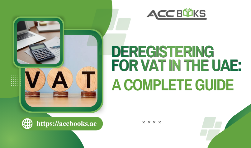 Deregistering for VAT in the UAE: A Complete Guide Business owner submitting a VAT deregistration application online via the FTA portal, highlighting the process of Deregistering for VAT in the UAE