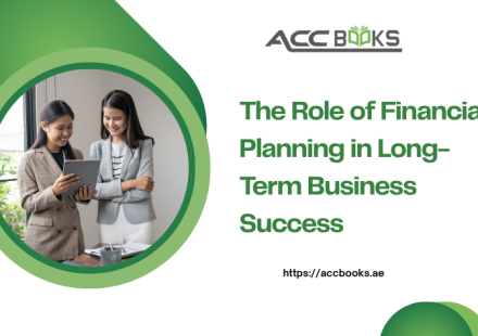 Business professionals analyzing the role of financial planning in long-term business success with growth charts, budgeting tools, and strategic forecasts