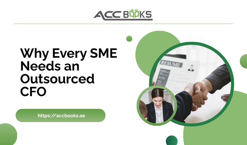 An SME business owner meeting with an outsourced CFO to review financial reports, cash flow forecasts, and growth strategy